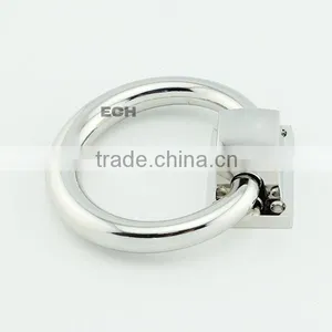Chrome Finish Modern Circular Zinc Alloy Door Knocker thumbnail-3