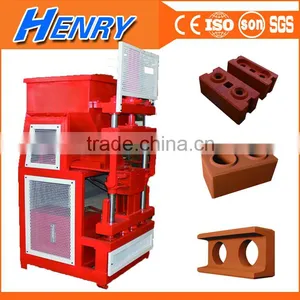 HR2-10 Automatic Compressed Earth Block Machine Small Hydraulic Cement Interlock Brick Machine, Fly Ash Brick Making Machine thumbnail-1