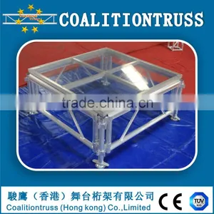 Acrylic Wedding Stage / Acrylic Platform Stage / Swimming Pool Glass Stage thumbnail-1
