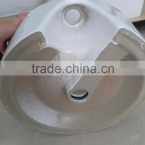 Sanitary Ware Ceramic Basin White Round Shape Single Hole Wash Basin New Desigh Hot Sale Best Quality Art Basin YB002 thumbnail-6