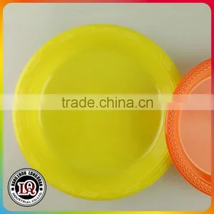 Yellow Cheap Disposable Plastic Food Plate thumbnail-1