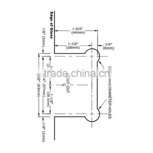 Hot Quality Double Side Hinge Glass Shower Door Hinges thumbnail-4