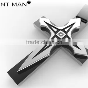 Costing Men Jewelry Necklace Pendant Stainless Steel Cross Pendant thumbnail-3