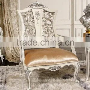 Neo-classical Post-modern European Style Solid Wooden Solid Wood Carved Wedding Living Room Furniture Royal Chair thumbnail-3