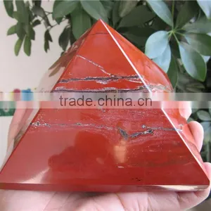 High Quality Engraving Red Jasper Jade Pyramid for Sale thumbnail-3