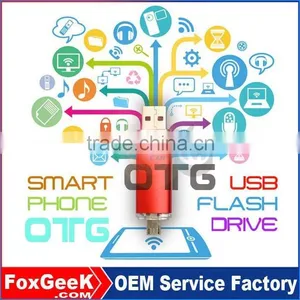 OTG USB Flash Thumb Drive 8GB 16G 32G 64G 128 256 512 G GB TB T USB OTG Swivel Memory Sticks for Samsung Smart Phone Tablet PC thumbnail-1