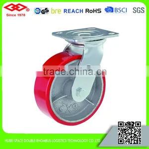100mm-200mm Heavy Duty Roller Bearing Casters With Cast Iron Center thumbnail-3