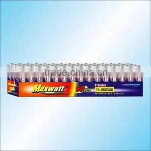 R6P SIZE AA UM-3 DRY CELL BATTERY 5DOZ/SHRINK TRAY thumbnail-1