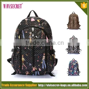 Buying Wholesale Import Women's Flower Picture School Backpack Satchel From China thumbnail-6