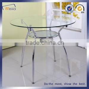 Round Glass Restaurant Dining Table thumbnail-1