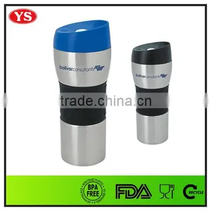 16 oz Stainless Tumbler With Grip thumbnail-1