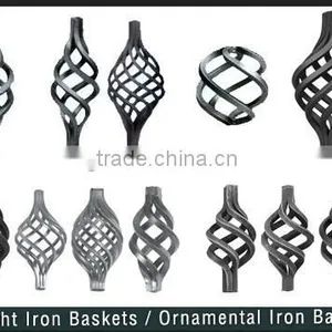 Fence Parts Decorative Wrought Iron Baskets thumbnail-6