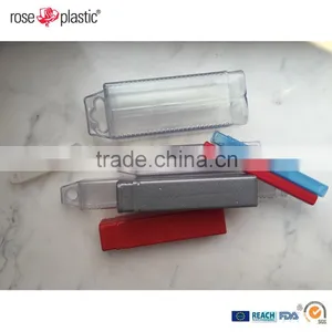 PP Transparent PVC Clear or PE Colored Empty Plastic Tubes Packaging Quadro Pack QP thumbnail-1
