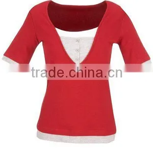 Plain Cotton Women t Shirt thumbnail-1