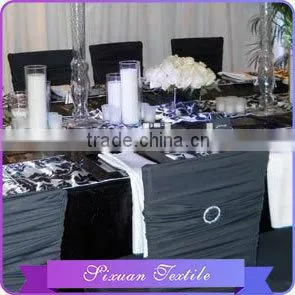 Made in China Trailing Spandex Rosette Chair Cover thumbnail-1