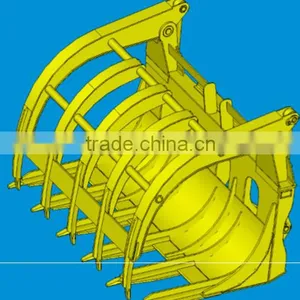 OEM SDLG Wheel Loader Attachment Big Grass Grapple For LG978 Wheel Loader thumbnail-6
