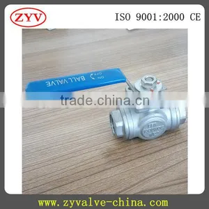 High Quality Three-way 1000psi Ball Valve thumbnail-2