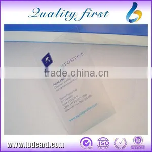 Hot Sell Blank PVC Business Cards / NFC Transparent Cards thumbnail-6