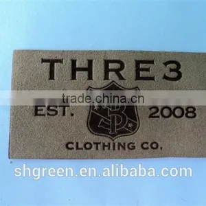 Brass Button Synthetic Garment Leather Tag for Canvas Trousers thumbnail-6