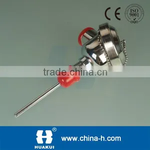 HUAKUI Thermocouple Thermowell Pt100 Temperature Sensor With Thermowell thumbnail-1