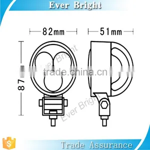 Waterproof Auto Parts Led Headlight 9w 3.2 Inch Led Driving Light thumbnail-4