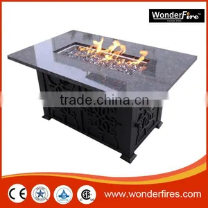 Outdoor Rectangle Gas Fire PIt System/fire Bowl/Slate Mosaic Round Mesa Heating Barbecue Table Fire Pit thumbnail-1