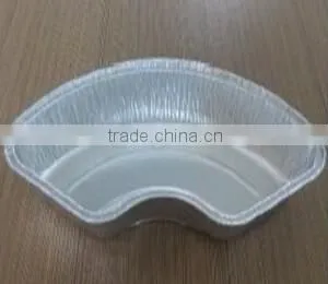 230*105mm Pisa Italy Silver Aluminum Foil Irregular Container for Food Packing thumbnail-1