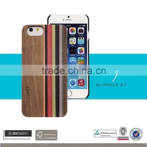 Laser Engraving Mix Colored Wood Custom Design Wholesale Cell Phone Case For IPhone 6 Wooden Case thumbnail-1