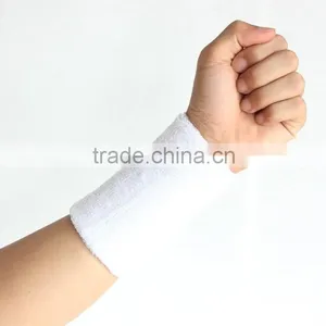 Wrist Sweatband Also Available in Neon Colors - Athletic Cotton Terry Cloth Wristband for Sports thumbnail-3