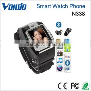Vondo New N388 GSM Quadband Voice Dialing Unlocked Touch Screen--Black Watch Cell Phone thumbnail-1