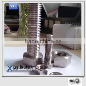 Alloy 800 . Alloy800H. Alloy825 . Alloy925stainless Steel Fasteners Full Thread Hex Bolts thumbnail-2