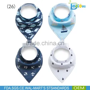 Gifts Sets Cotton Printed Baby Bandana Bibs Hot Sale Baby Bibs thumbnail-6