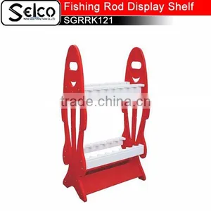 China Custom PP Plastic Fishing Rod Display Shelf SGRRK122 thumbnail-2