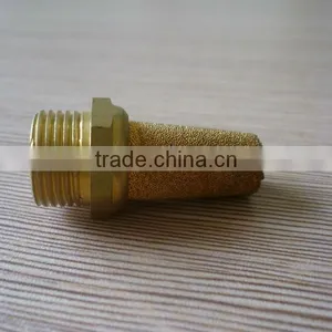 Brass Pneumatic Silencer Brass Air Muffler Silencer thumbnail-2