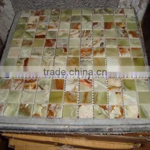 Handemade Good Price GREEN ONYX MOSAIC TILES COLLECTIONS thumbnail-3