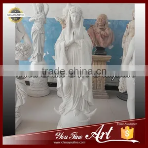 Large Church White Marble Holy Mary Statue thumbnail-1