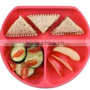 Silicone Grip Dish,Silicone Kids Strong Suction Base ,Feeding Plate thumbnail-3