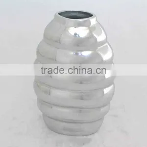 Mirror Finish Polished Recycled Aluminum Low Price Vase thumbnail-1
