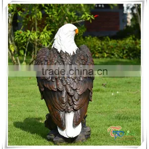 Hot Sale Fiberglass Decoration Eagle Garden Animal Statue for Sale thumbnail-4