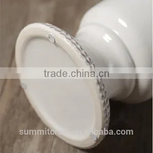 Home Goods Big Size Decorative White Ceramic Vases thumbnail-6