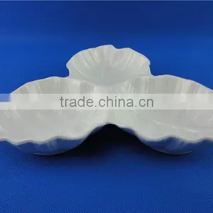 Bulk Ceramic Plates Leaf Shape thumbnail-3