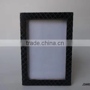 Curved Pattern Back Resin Photo Frame in Thin Border Available in Other Colours thumbnail-1