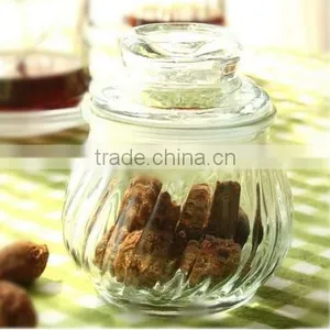 Glass Jar, Smaller Glass Storage Jar With Lid thumbnail-1