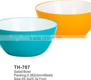 Plastic Colored Salad Bowl Plastic Cereal Bowls thumbnail-1