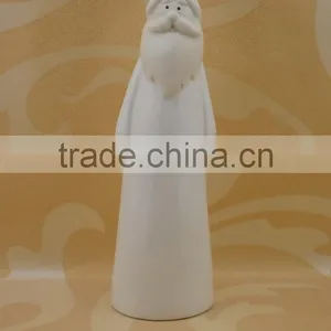 Decorative Christmas Ceramic With White Santa Claus Shape for Wholesale thumbnail-1