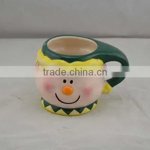 Full Hand Painted Wholesale Ceramic Mug With Handle thumbnail-1