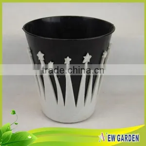 Home Decor Flannelette And Metal Planter,Balcony Small Plastic Flower Pot Trays thumbnail-6