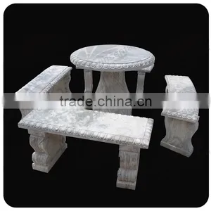 Hot Sale Marble Bench for Decoration VBC--001 thumbnail-3