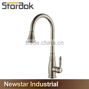 Star.aok Hot Selling Brush Nickel Single-handle Kitchen Faucet thumbnail-1