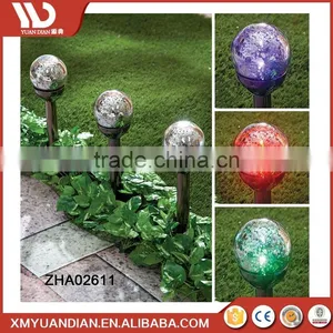 China Product 2017 Glass Ball Outdoor Led Solar Garden Light thumbnail-1